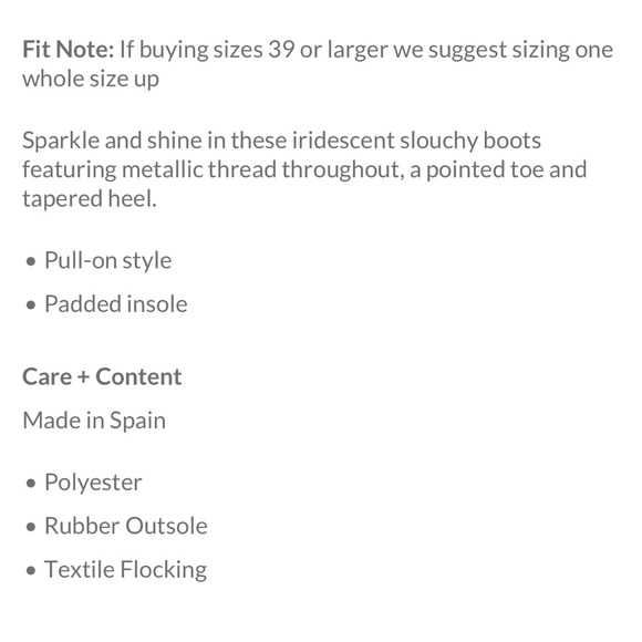 Free People Slouchy Shimmer Boots - Picture 7 of 7